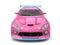 Candy colored supercar - front view closeup shot