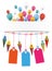 Candy Cones Banner Balloons Price Stickers