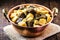 Candy in a copper pot on a rustic table. Rapadura is a sugar cane-based sweet, of African origin and consumed in Latin America, in