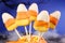 Candy corn cake pops