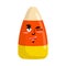 Candy corns winking Emoji. Sweet emotion happy. Sweets for Halloween