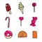 Candy and dessert icon