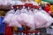 Candy floss for sale on the prom Blackpool August 2020