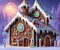 Candy Gingerbread House, Generative AI Illustration