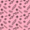 Candy hand drawn doodle style seamless pattern. sweets, candies, chocolate