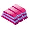 Candy jelly roll icon isometric vector. Cute marmalade