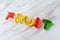 Candy Letters Spell Fruit