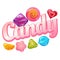 Candy Logo with Sweet Candies