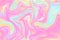 Candy pink liquid color illustration. Pastel digital texture. Smudged paint cover template. Unicorn candy color mesh
