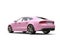 Candy pink modern business car - tail view