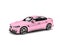 Candy pink modern urban sports car - top down perspective shot