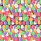 Candy seamless background colorful gumdrops