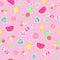 Candy Seamless Repeat Pattern Vector