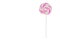 Candy on stick. Lollipop on white background