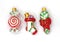 Candy Stocking Sugar Cane Miniature Ornaments