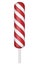 Candy striped stick icon, realistic style