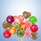 Candy, sweets, lollipops vector background