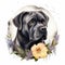 Cane Corso dog Watercolor Generative Ai