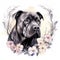 Cane Corso dog Watercolor Generative Ai