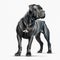 cane corso full body white background realistic 1