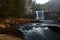 Cane creek falls at Fall creek falls state park Tennessee during early spring