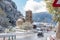 Canillo, Andorra. 1 November 2018 : Snow in Sant Joan de Caselles Church in Canillo. Andorra la Vella, Andorra.