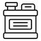 Canister antifreeze icon outline vector. Water coolant