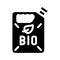 canister bio fuel glyph icon vector illustration