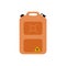 Canister of gasoline flat design vector illustration. Fuel container canister jerrycan. kerosene, diesel, petroleum, petrol