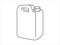 Canister icon. Vector icon of Oil canister.