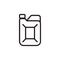 Canister line icon. Vector illustration isolated.