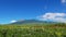 Canlaon volcano view from fields timelapse