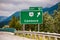 Canmore next exit after 91 km road sign
