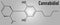 Cannabidiol or CBD cannabis molecule. Has antipsychotic effects. Skeletal formula.