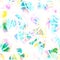 Cannabis leaves seamless Watercolor pattern