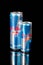 Canned Caffeinated Energy Drink Isolated On A Plain Background
