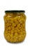 Canned corn glass, minimally processed food