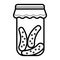 Canned cucumbers icon