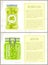 Canned Spicy Olives and Peas in Jars Banners Set