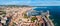 Cannes aerial panoramic view, France