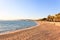 Cannes beach day view, France.