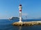 Cannes - Lighthouse and Cruise Liner