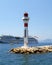 Cannes - Lighthouse and Cruise Liner