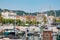 Cannes Marina - a small port for boats in the city - CITY OF CANNES, FRANCE - JULY 12, 2020