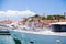 Cannes marina view on a sunny summer day, France