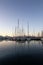 Cannes port in morning