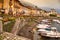 Cannobio, lake - lago - Maggiore, Italy. Waterfront promenade at dusk