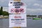 Cannock, Staffordshire, UK. 11th August 2017. Blue-green algae has hit problematic levels at Chasewater Country Park with warning