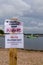 Cannock, Staffordshire, UK. 11th August 2017. Blue-green algae has hit problematic levels at Chasewater Country Park with warning