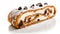 Cannoli Roll Slice On White Background